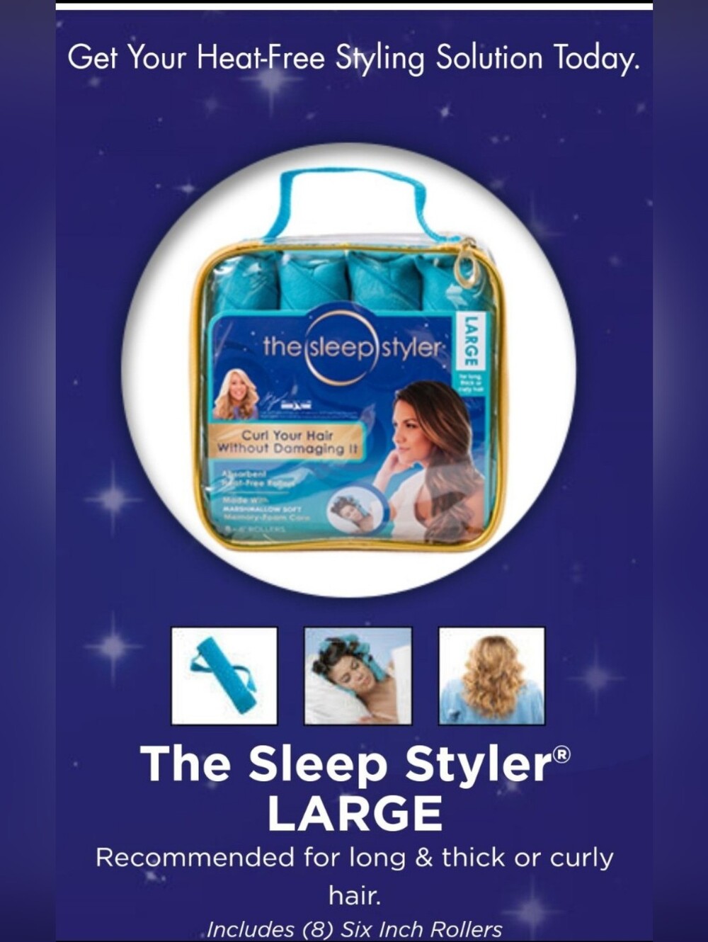 The Sleep Styler Large Heat-Free Curling Set